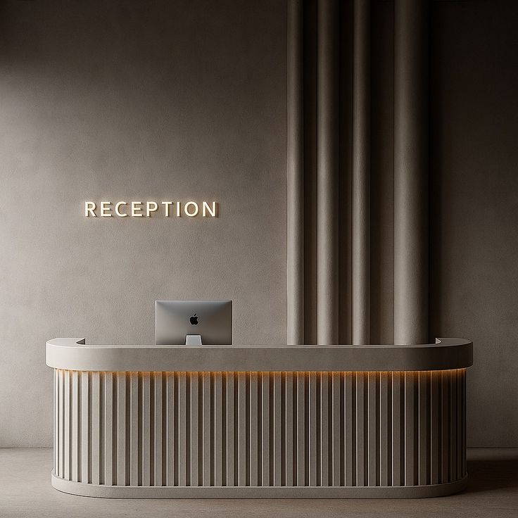 Réception Hôtel — Aménagement professionnel et élégant, réalisation GMAB